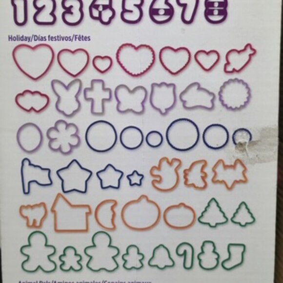 Wilton 101 Cookie Cutters Set - Letters, Numbers, Shapes (Pre-Owned) - Picture 2 of 6